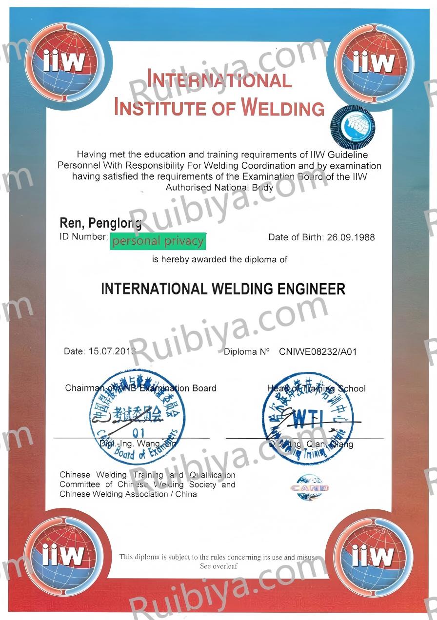 Structural Welding Certificate